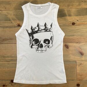 LAUREN MOSHI SKULL TANK TOP